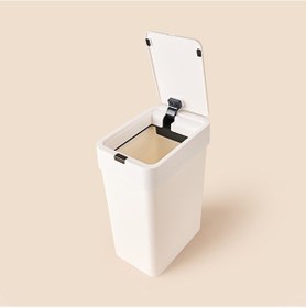 Resim Slim Sensörlü Çöp Kovası - Beyaz - 9 Lt Çok Renkli 