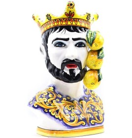 Resim Moor Dekoratif Desenli Büst Heykeli 