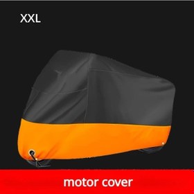 Resim Turcoshop11 Xxl Motosiklet Örtüsü Dayanıklı Polyester Havalandırma Delikli Reflektif Çizilmeye Dayanıklı 