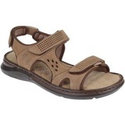 Resim Forelli Hakiki Deri Comfort Cırtlı Erkek Sandalet For-40526 Kum Nubuk-kum Nubuk Kum Nubuk 