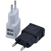 Resim 5v1a Ab Abd Tak Çift Usb Şarj Cihazı Cep Telefonu Hızlı Şarj Cihazı İphone Uyumlu İçin Android İçin Huawei İçin Xiaomi Şarj Cihazı 