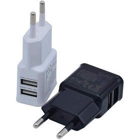 Resim 5v1a Ab Abd Tak Çift Usb Şarj Cihazı Cep Telefonu Hızlı Şarj Cihazı İphone Uyumlu İçin Android İçin Huawei İçin Xiaomi Şarj Cihazı 