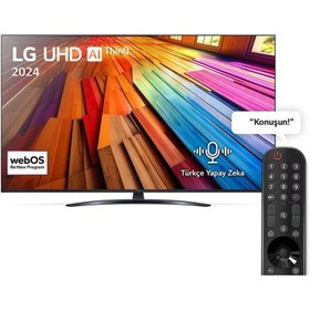 Resim LG 75 inç LG UHD UT81 4K Smart TV AI Sihirli Kumanda HDR10 webOS24 2024 