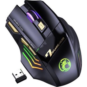Resim Valkyrie Imice Gw-X7 7 Tuşlu Sessiz 2.4g Wireless Bluetoothlu Şarj Edilebilir Kablosuz Gaming Mouse 