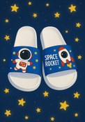 Resim Gezer Anatomik Taban Kaydırmaz Taban Havuz Deniz Ev Sokak Çocuk Terlik (ASTRONOT DESEN) 