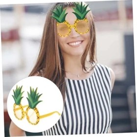 Resim Tropikal Hawaii Ananas Şekilli Parti Gözlüğü 