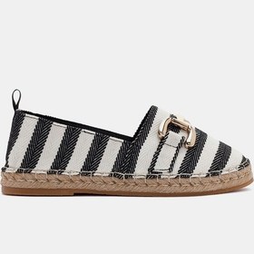 Resim Aria Kadın Siyah Tokalı Bez Espadril Siyah 