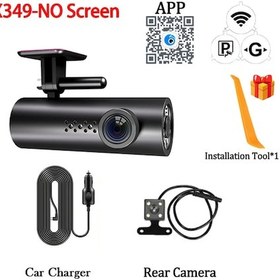 Resim Arabalar İçin 2 Kanal Araba Dvr'ı 1080p Dash Kamera Wıfı App Kamera İçin Araç 32g X349- No Screen 