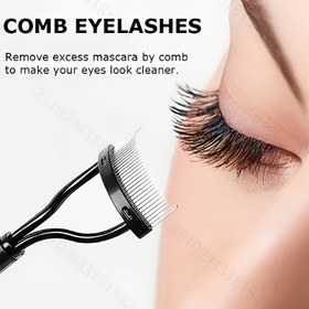 Resim Çok Renkli Kaş Fırçası, Stilize Mascara Yardımcı Makyaj Aracı, Kirpik Ayırıcı ve Mascara Uygulayıcı Kozmetikler de 