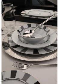 Resim Kütahya Porselen Leonberg 27 Parça 6 Kişilik Yemek Takımı 12688 