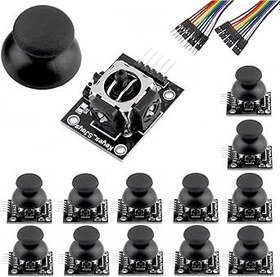 Resim WWZMDiB 12Pcs Dual-Axis Button Joystick Module PS2 Game Joystick Control Stick Sensor for Arduino PS2 Raspberry Pi 