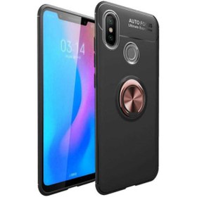 Resim KVY Xiaomi Mi 8 Uyumlu Yüzüklü Manyetik Ravel Kılıf 