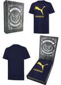 Resim Fenerbahçe Puma Sıfır Yaka Lacivert T-shirt Hediyelik Ahşap Kutulu 