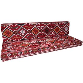 Resim Erbasonline Mtk410-401 Şark Köşesi Kırmızı Halı Des. Ikili Minder Tk. 160Lık 