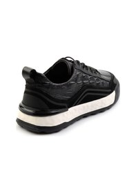 Resim Bambi Siyah Leather Erkek Sneaker E01398300643 Siyah 