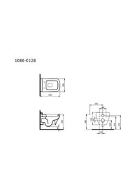 Resim Bocchi Scala Asma Klozet Mat Gri Kapak Dahil 1080-006-0128 Çok Renkli 