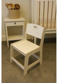 Resim Çocuk Aktivite Masası Sandalyesi %100 Mdf Beyaz 