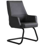 Resim Wing Siyah Deri Misafir Koltuğu Siyah 