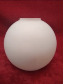 Resim Avize Camı.yuvarlak Beyaz. E.27 .açık Ağızlı.normal Ampule Göre. Beyaz 