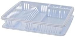 Resim SY-5514 Plastik Tek Katlı Elite Bulaşık Kurutmalık Tabaklık Beyaz 