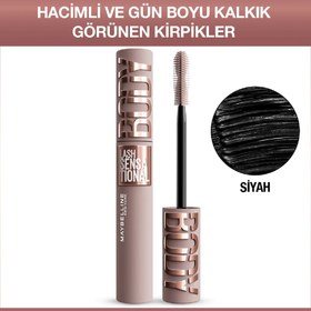 Resim Maybelline New York Lash Sensational Body Siyah Maskara - Gratis 