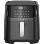 Resim Yui M25 Maxifry Pro 5.5 L Siyah Smart Airfryer Fritöz 