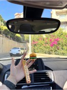 Resim senfida Otomobil dikiz süsü hamburger dikiz süsü ve oto anahtarlık set hamburger 