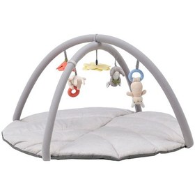 Resim Oyuncaklı Bebek Oyun Halısı 90x49 Cm Meridyendukkan Gri Renk Aktivite-bebek Jimnastiği Oyun Halısı 