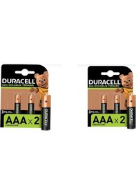 Resim Duracell HR03/DC2400 750 mAh AAA Ni-MH Şarj Edilebilir İnce Kalem Pil 2 x 2'li 