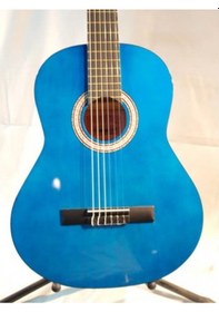 Resim Barcelona Lc3900Bl Mavi Renk Tam Boy Klasik Gitar-Kılıf 