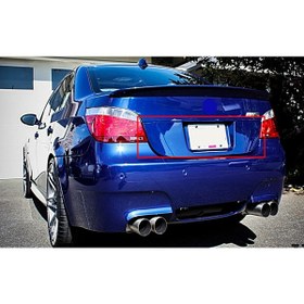 Resim OTO MOS GARAJ Bmw E60 Uyumlu Arka Kare Plakalık Fiberglass Boyasız Oto Mos Garaj 
