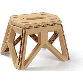 Resim Moveevo Kamp Ve Seyahat İçin Katlanır Portatif Plastik Tabure - Hafif, Dayanıklı, Kaymaz Ayaklı Kahverengi 