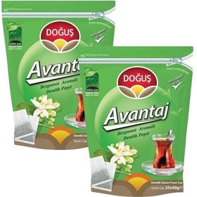 Resim Doğuş Avantaj Bergamot Aromalı Demlik Çay 2'li 25 x 40 G 