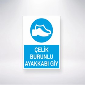 Resim Reysa Tasarım Çelik Burunlu Ayakkabı Giy 21x35 Arkası Arkası Yapışkanlı Sticker 