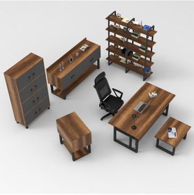 Resim Robinhome Robin Home Vivaldi Abcdef Ofis Büro Masa Takımı Barok 