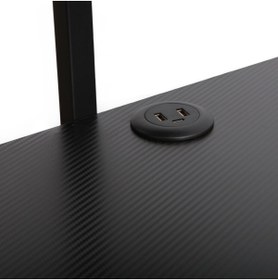 Resim Adore Mobilya Adore Gaming Commander Oyuncu Masası RGB Carbon Fiber - Siyah 160x75x49-56 cm 