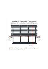 Resim Stor Perde Lazer Kesim 117 Ekru Mutfak Balkon Çocuk Odası Yatak Odası Salon Perdesi Ekru 