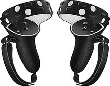 Resim TNP Controller Grips for Oculus Quest 2 / Meta Quest 2 Knuckle Strap Black VR Touch Controller Hand Grip Cover Protector Sleeve with Anti-Throw Adjustable Straps 