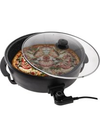 Resim Mor Arves-Vesus Granit Geniş Pizza Tavası Çok Amaçlı Elektrikli Pişirici 