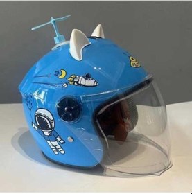 Resim Didadodo 4-12 Yaş Çocuk Sonbahar Kış Sıcak Tutucu Kaskı - Mavi Mavi 