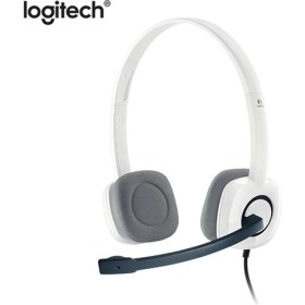 Resim 2Guoyang Beyaz Logitech H150 Kablolu Kulaklık Stereo Kulak Içi Kulaklık Mikrofonlu Çift 3.5mm Kulaklık Dizüstü Pc Gamer Için (Yurt Dışından) 