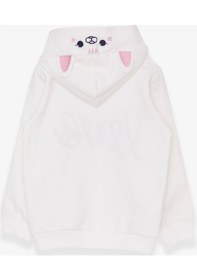 Resim Breeze Kız Çocuk Sweatshirt Nakışlı Yazı Baskılı 2-6 Yaş, Ekru (556838420) Çok Renkli 