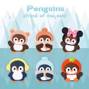 Resim Sevimli Peluş Penguen Nakışlı Yama, Kendinden Yapışkanlı Tasarımıyla DIY Eşarp, Şapka, Giyim ve Çantalar İçin Uygun. 