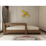 Resim Herseycik Ninnimo Montessori 90X190 Yatak Uyumlu Karyola Y7-2 Ceviz 