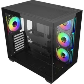 Resim Cooler 681 Tg E681-KHNN85-S00 4X120MM Argb Fan Atx Siyah 850W Atx 3.1 - Pcıe 5.0 80+ Mid Tower Gaming (Oyuncu) Kasası 