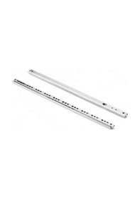 Resim 17mm Teleskobik Çekmece Rayı Gömme Bilyeli İnce Ray 40,6cm 2 Adet 1 Takım Krom 