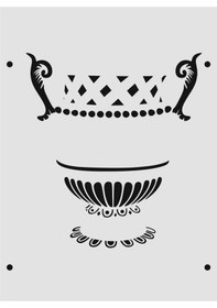 Resim Boyutlu Desen Stencil Şablon 25X35 By-059 