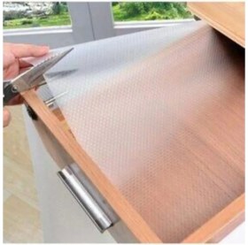 Resim Sermat Sılver Eva Shelf Liner Şeffaf Kaydırmaz Raf Dolap ve Çekmece Örtüsü 45 cm x 10 Metre -RF50 