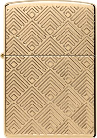 Resim Zippo Armor Nexus Pattern Dizayn Çakmak Sarı 