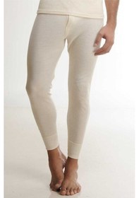 Resim Erkek Krem Yün Uzun Tayt 001 